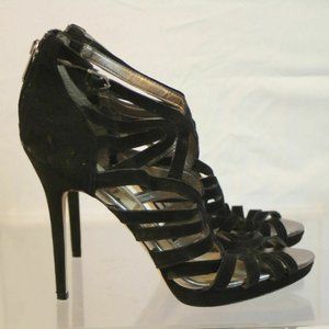 Sam Edelman Womens sz 8.5 Eve Black Suede Strappy